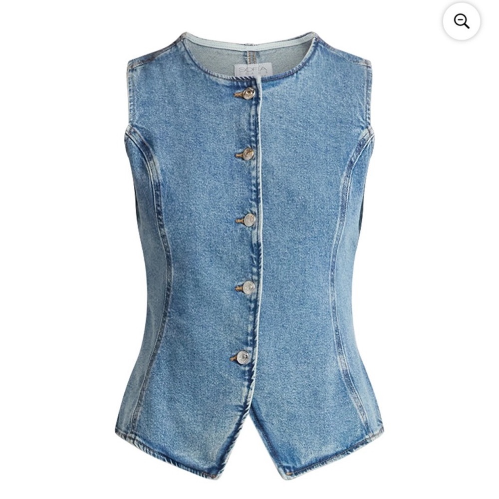 SOLD - Sofia by Sofia Vergara Blue Denim Vest